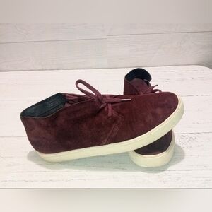 Vince Men's Suede Maroon Ankle Skate‎ Shoes Size 8.5